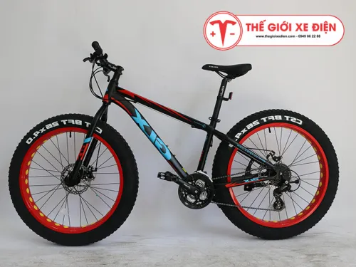Xe đạp GLX CST BFT 26x4.0 Mới nhất màu đen đỏ